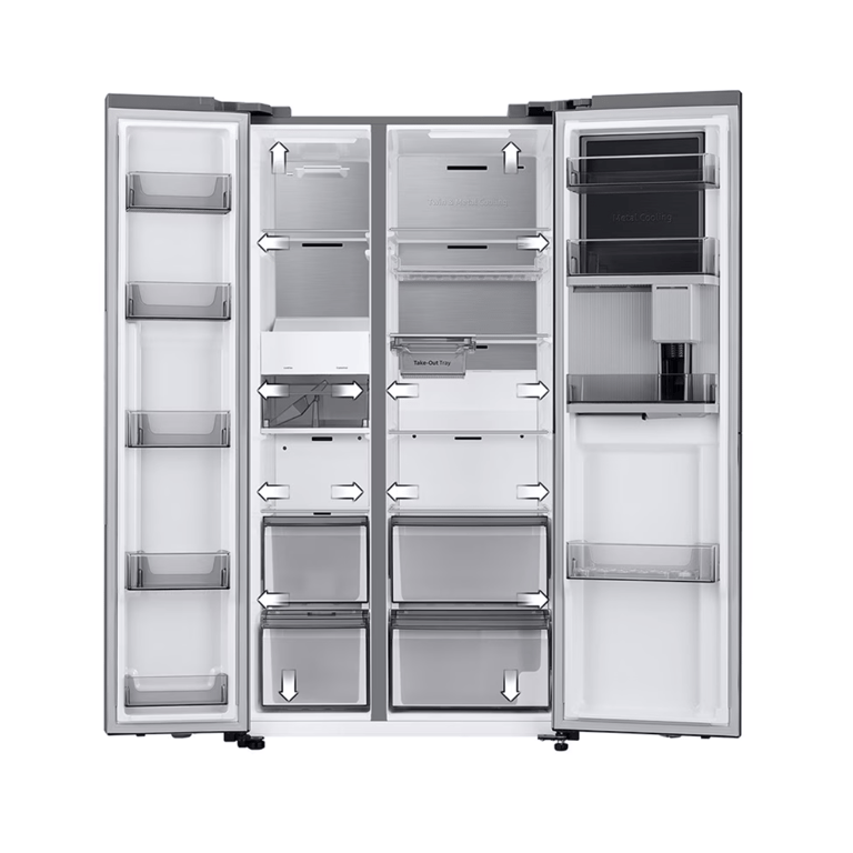 Réfrigérateur Américain Samsung RS70F65KETEF – 640L Économie Énergétique - vue 3