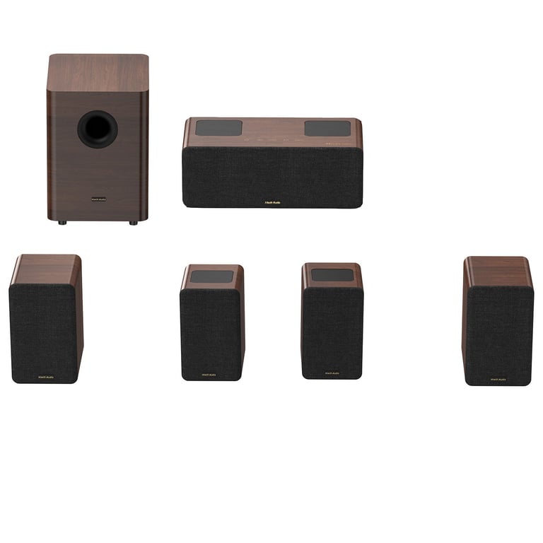 Barre de Son Dolby Atmos Hiwill audio M514 5.1.4 Bois - vue 3