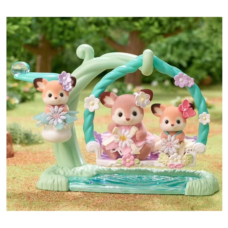 Personnage articulé Sylvanian Families Ciervo bebé y columpio animaux - vue 4