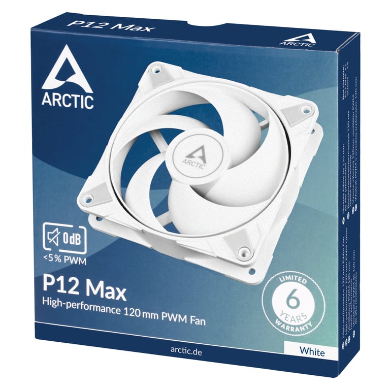 ARCTIC P12 Max Boitier PC Ventilateur 12 cm 1 pièce Neuf - vue 2