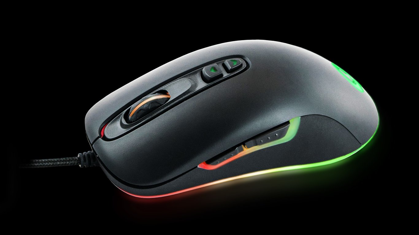 QPAD DX 80 Jouer Ambidextre USB Type A Opto mécanique 8000 DPI Neuf