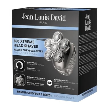 Tagliacapelli - JEAN LOUIS DAVID - 20209 - 6 testine rotanti - 360° - 60 min - Grigio