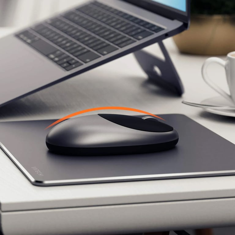 Souris d'Ordinateur Sans Fil M1 Ambidextre Bluetooth 4.0 Moderne et Ergonomique Gris - Neuf