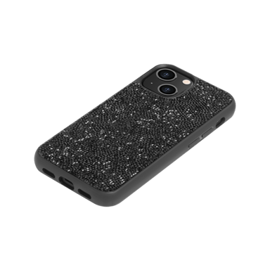 Custodia Bling Strass per Apple iPhone 13 mini, nero notte