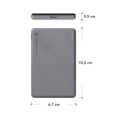dbramante1928 CP05SLBL7177 batería externa 5000 mAh Cargador inalámbrico Gris