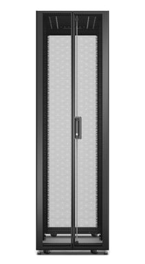 APC Baie EasyRack 600mm/48U/1200mm avec toit, panneau latéral, roulettes, noir
