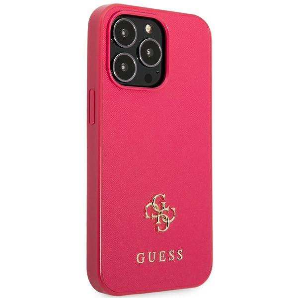 Coque Rigide Guess Guhcp13Lps4Mf Pour Iphone 13 Pro / 13 6.1 Saffiano 4G Avec Petit Logo En Métal - vue 3