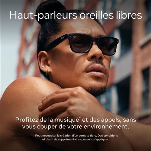 Lunettes connectées Ray Ban Meta Wayfarer (taille grande) - vue 2
