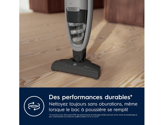 Electrolux ES52CB18UG Aspirateur-balai 2 en 1 Batterie Sec Sans sac 0,5 L Noir