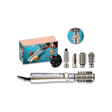 Brosse soufflante rotative Cecotec CeramicCare AirBrush Gyro 5 en 1 1100 W 5 embouts Ionique Céramique Noir