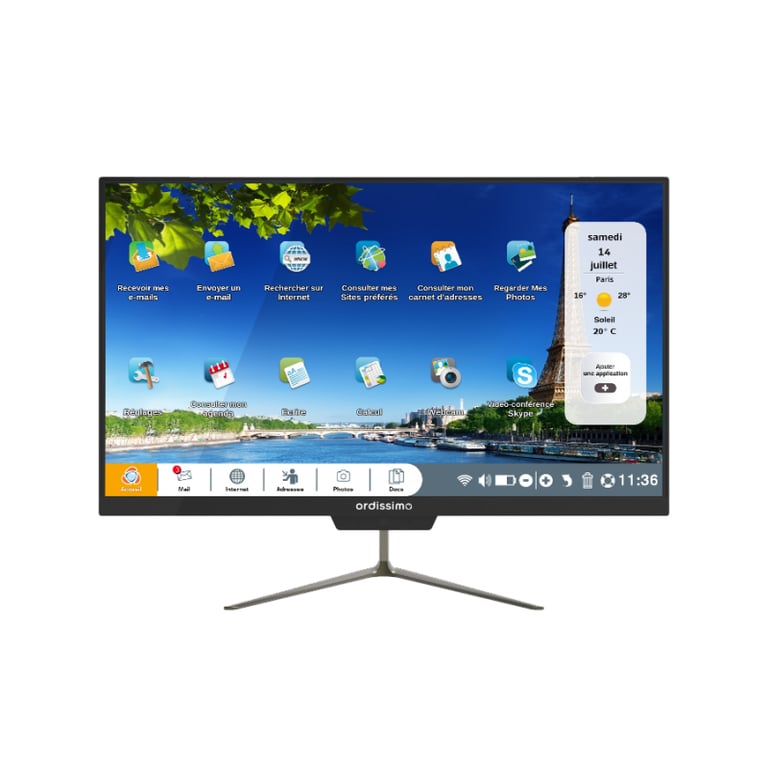 ORDISSIMO Clara 2 Intel® Pentium® N5030 60 5 cm 23.8 1920 x 1080 pixels PC All in One 6 Go DDR4 SDRAM SSD Wi Fi 5 802.11ac Neuf