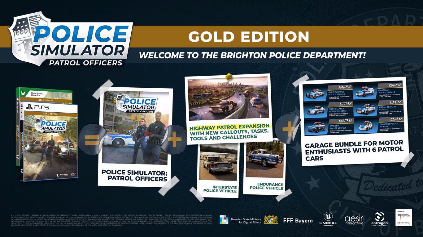 Police Simulator Patrol Officers Jeu Xbox Series X et Xbox One Gold Edition - vue 2