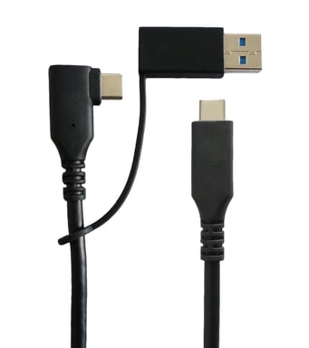 Microconnect USB3.1CC1MDE cable USB USB 3.2 Gen 1 (3.1 Gen 1) 1 m USB C Negro