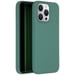 Accezz Coque Liquid Silicone avec MagSafe pour Apple iPhone 15 Pro Max - Vert foncé