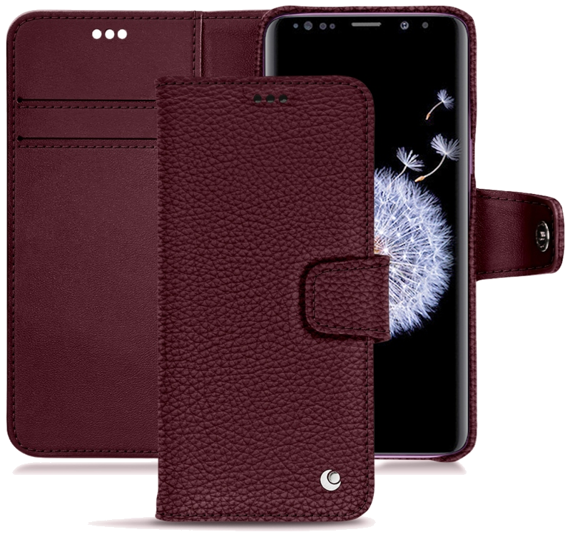 Housse cuir Samsung Galaxy S9+ - Rabat horizontal portefeuilleViolet