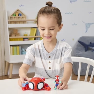 Spidey Spider Sea Water-Webs, figura d'azione e veicolo, Marvel Spidey e i suoi straordinari amici, A partire da 4 anni