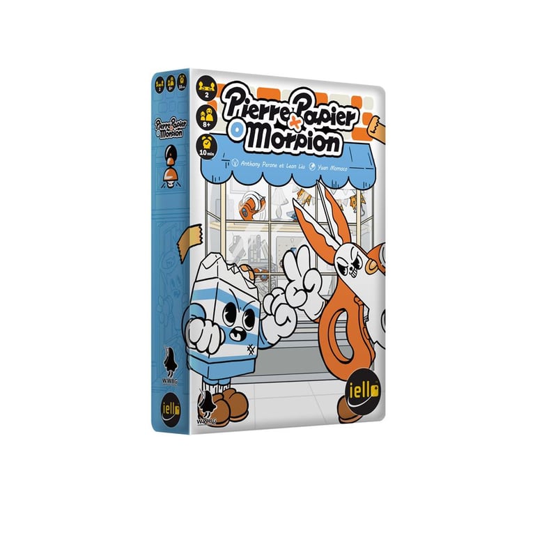 Pierre Papier Morpion – Jeu de société stratégique et Fun – Combine Le Pierre Papier Ciseaux et Le Morpion – Jeu Familial et d’Ambiance – Version française Officielle de Rubber Paper Scissors - vue 2