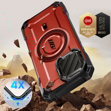 Supcase Funda MagSafe para iPhone 16e Antigolpes Cubierta Cámara Rojo