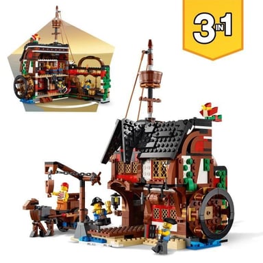 LEGO Creator 3-en-1 : Bateau Pirate (31109) - Aventures Épiques en Mer