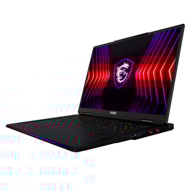 MSI Raider A18 HX A7VIG-014FR AMD Ryzen™ 9 7945HX3D Ordinateur portable 45,7 cm (18'') Quad HD+ 32 Go DDR5-SDRAM 2 To SSD NVIDIA GeForce RTX 4090 Wi-Fi 7 (802.11be) Windows 11 Pro Noir