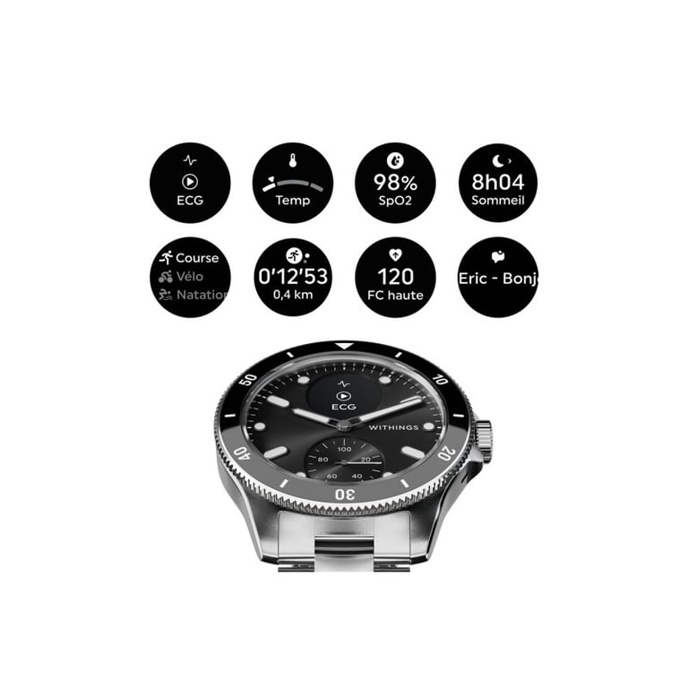 Montre santé Scanwatch Nova Brilliant 39mm Gold - vue 5