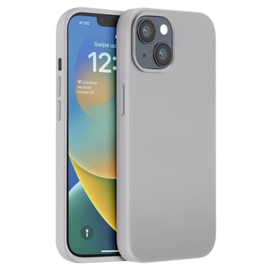 Coque pour iPhone 14 Édition Color Skin en TPU avec Intérieur Doux Gris