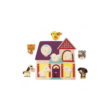 Mes Petits Compagnons Puzzle musical de madera para niños