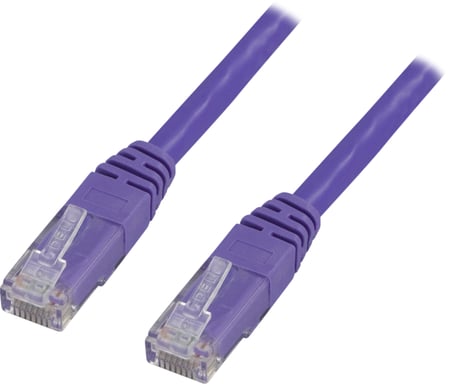 Deltaco TP-62P cavo di rete Viola 2 m Cat6