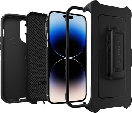 OtterBox Funda para iPhone 14 Pro Max Defender, resistente a golpes y caídas, Ultra-Rugerizada, Protectora, Testada 4x con estándares Militares antica