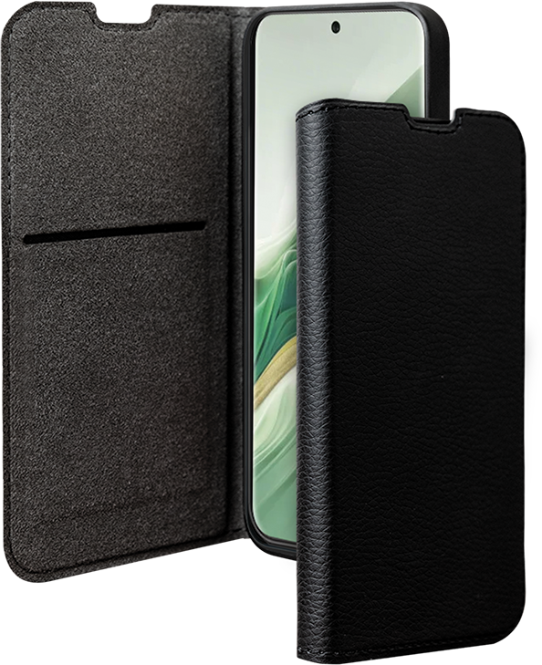 Folio Honor Magic 6 Pro Wallet Fonction Stand Noir - Certifié GRS Bigben - Neuf