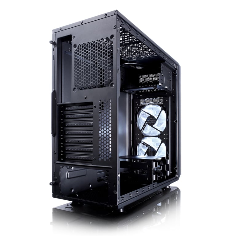 FRACTAL DESIGN BOITIER PC Focus G Moyen Tour Verre trempé Format ATX FD CA FOCUS BK W - vue 2