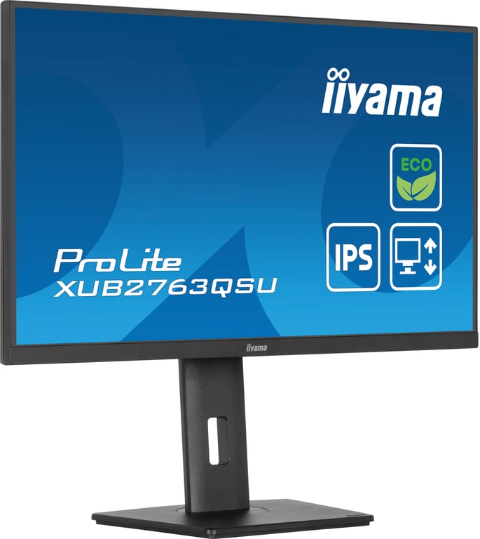 iiyama ProLite XUB2763QSU-B1 écran plat de PC 68,6 cm (27 ) 2560 x 1440 pixels Full HD LED Noir - Neuf