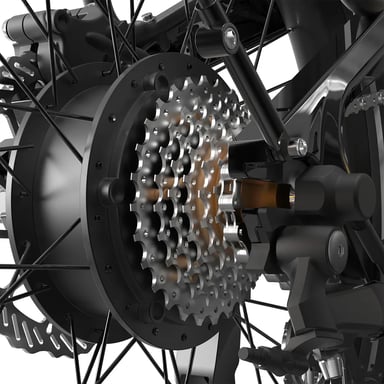 Vélo électrique pliable Onemile E1P, 250 W, 36 V 10 Ah, 25 km/h, bleu.