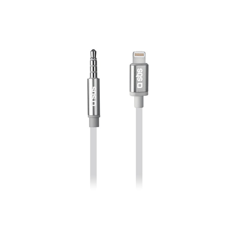 SBS TEADAPTIPJACK35W câble audio 1 m 3,5mm Lightning Blanc - Neuf
