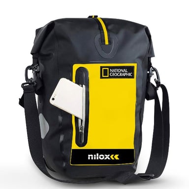 Zaino Nilox NXBAGBIKENAT Zaino da ciclismo Nero, Giallo