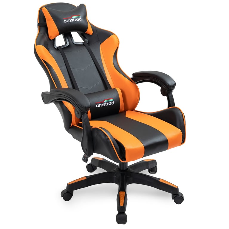 Chaise de bureau Gamer AMSTRAD AMS 800 & Coussin lombaire Accoudoirs réglables - vue 5