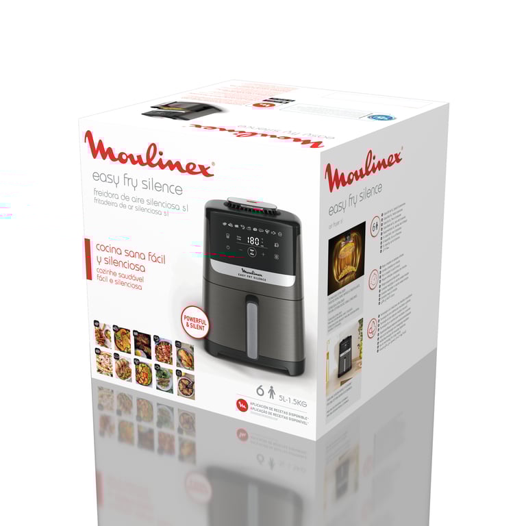 Friteuse Airfryer Sans Huile Easy Fry Silence Ez551hf0 Moulinex - vue 7