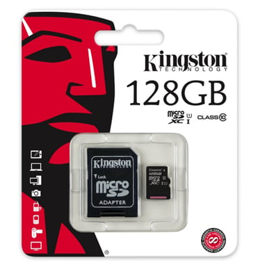 Carte mémoire Kingston MicroSD 128 Go Noir