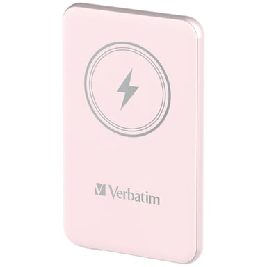 Verbatim Charge 'n' Go Lithium Polymère (LiPo) 5000 mAh Recharge sans fil Rose - Neuf