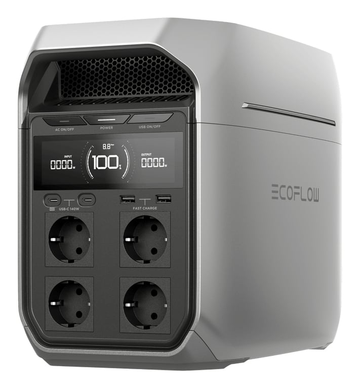 Station d'alimentation portable EcoFlow DELTA 3 Plus Capacité 1024 kWh sécurité d'alimentation conception portable