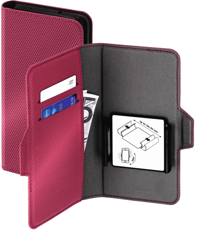 Etui Smart Move - Metallic , T. XL, app. jus. 7,1x14,4cm, rouge rubis