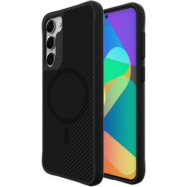 imoshion Rugged Hybrid Carbon Case avec MagSafe pour Samsung Galaxy S23 Plus - Noir