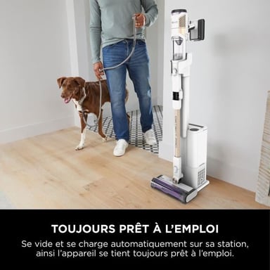 Shark IW3611EU aspirapolvere verticale e powerhead Batteria Bagless 0,42 L Blu, Bianco 2,5 Ah