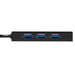 StarTech.com Hub portatile a 3 porte USB 3.0 (5Gbps) con cavo integrato e Gigabit Ethernet - Alluminio
