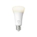 Lampadina LED connessa Philips Hue White E27 100W, compatibile con Bluetooth e assistente vocale