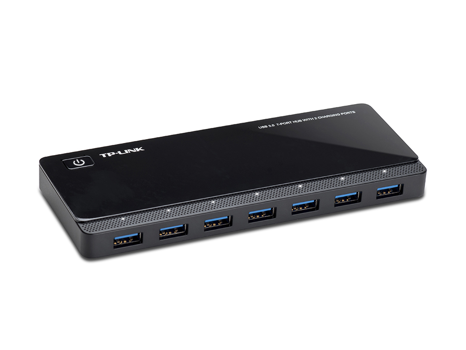 TP-Link UH720 hub & concentrateur USB 3.2 Gen 1 (3.1 Gen 1) Micro-B 5000 Mbit/s Noir - Neuf