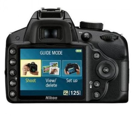 Nikon D3200 + NIKKOR 18-55mm VR II Juego de cámara SLR 24,2 MP CMOS 6016 x 4000 Pixeles Negro