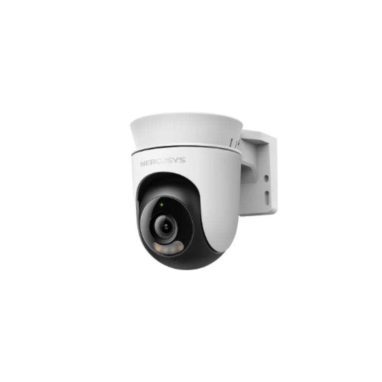 Mercusys Caméra de surveillance MC510 WiFi panoramique/inclinable extérieure 2K vision nocturne couleur - Neuf