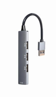 Gembird UHB-U3P1U2P3-02 hub & concentrateur Gris
