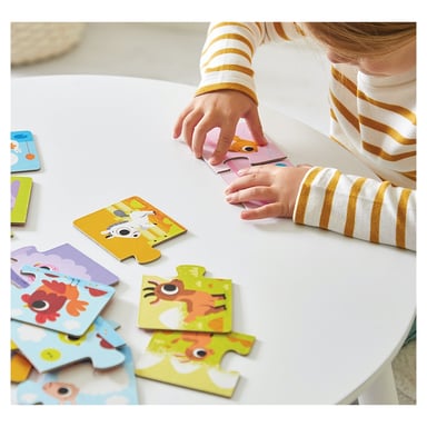 Puzzles Éducatifs 2 Pièces : Animaux de la Ferme pour Parents et Enfants
